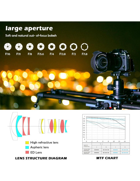 Lente Viltrox AF 13mm F1.4 para Cámaras Fuji APS-C