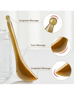 Gua Sha Facial Ideyard de Cuerno de Buey - Masaje y Acupresión 2