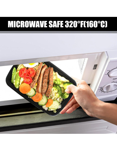 100 Contenedores de Alimentos 24 oz. Lifetime Supplies - A Prueba de Microondas y Lavavajillas