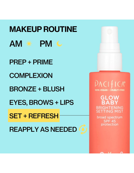 Pacifica Glow Baby Bruma Iluminadora SPF 45 - 50 ml