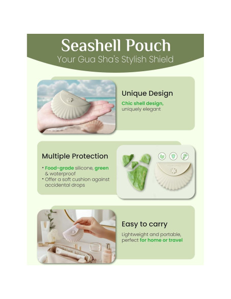 Herramienta Gua Sha Facial Rena Chris Jade Natural Verde