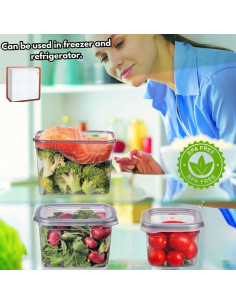 Contenedores de Almacenamiento de Alimentos COMFERA 12 Piezas 1.2L 2