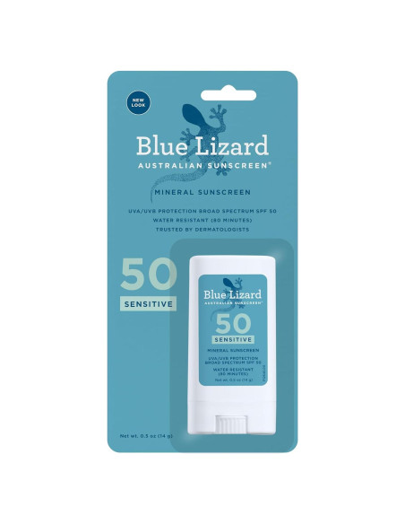 Barra Solar Mineral Blue Lizard SPF 50+ Piel Sensible 14g