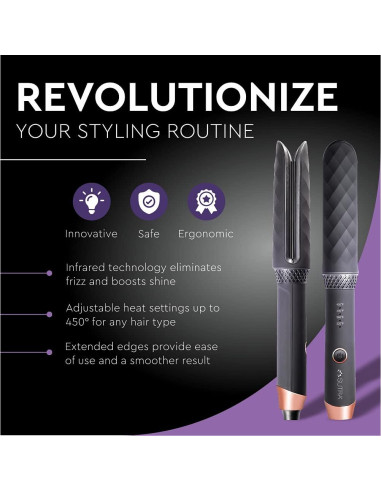 Plancha de Pelo 2-en-1 Sutra | Rizador y Alisador 2.54 cm