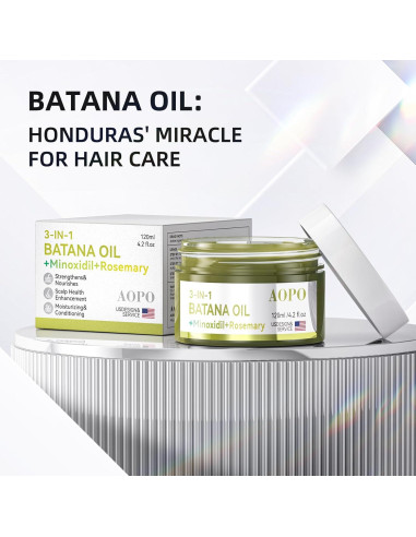 Suero Capilar 3 en 1 AOPO Aceite de Batana 120 ml