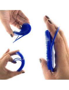 Masajeador de Cuero Cabelludo G.B.S Premium Negro y Rojo con Peine 2