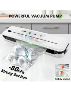 Máquina Selladora al Vacío Toprime VS6611, 80kPa, Blanco 2