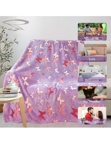 Manta de Tiro Mariposa COMFAR 127x152cm Suave y Transpirable