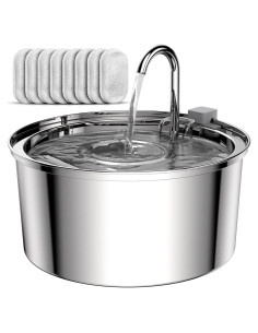 Fuente de Agua Automática para Gatos Tomxcute 3.2L Acero Inoxidable