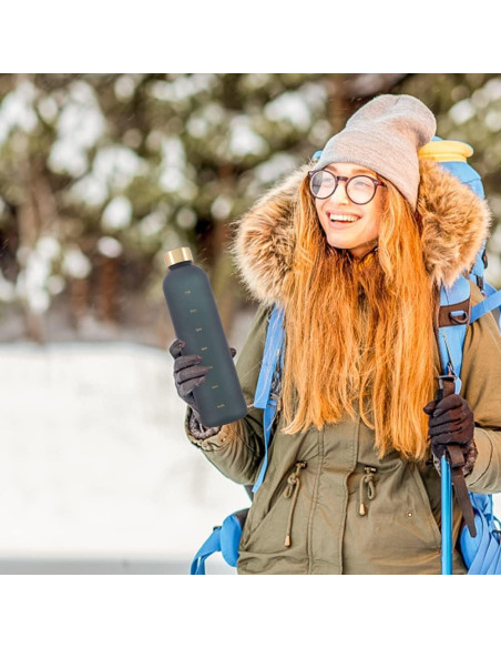 Botella de Agua Eforcase 1L Antideslizante BPA Free