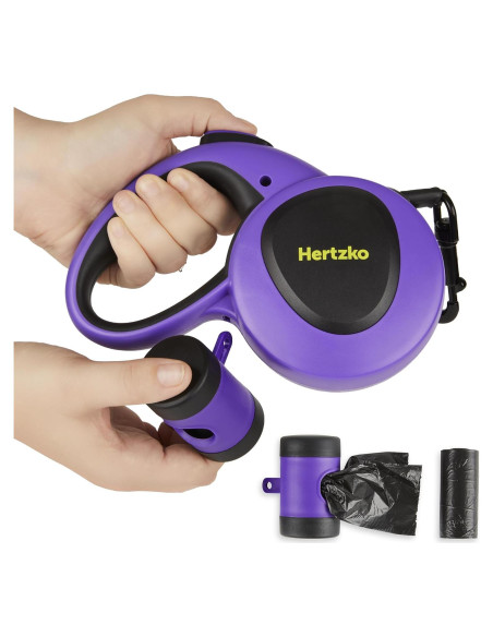 Correa Retráctil para Perros Hertzko 4.88 m Nylon 50 kg