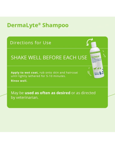 Shampoo Hidratante DermaLyte Dechra 340g - Hipoalergénico