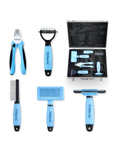 Kit de Acicalamiento SHELANDY 5 Piezas con Estuche Aluminio