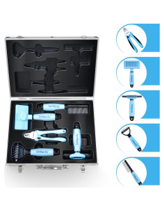 Kit de Acicalamiento SHELANDY 5 Piezas con Estuche Aluminio 2