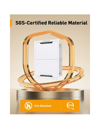 Caja de Medios Empotrada Perlegear 17" con Plantilla y Sierra