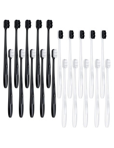 20 Piezas Cepillos de Dientes Extra Suave Patelai con Cerdas de Carbón