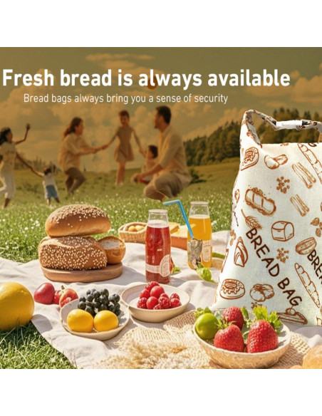 Bolsa de Pan de Cera de Abeja EdenEcho XL 30x43 cm Ecológica