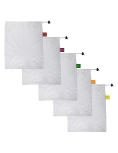 Bolsas de Malla Reutilizables Spigo 30x35 cm - 5 Piezas