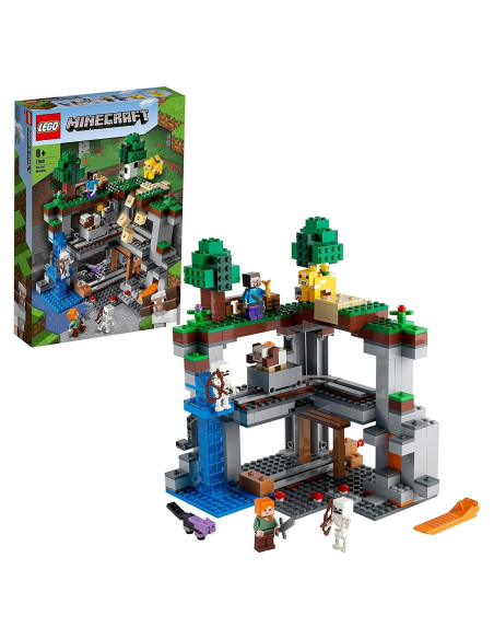LEGO Minecraft La Primera Aventura 21169, Juguete de Construcción 3 Niveles LEGO Minecraft La Primera Aventura 21169, Juguete de Construcción 3 Niveles