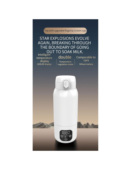 Calentador de Botellas Portátil EUBUY 500ml Inalámbrico USB-C