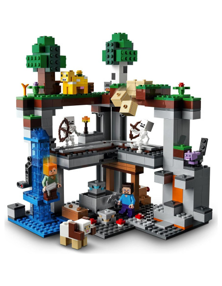 LEGO Minecraft La Primera Aventura 21169, Juguete de Construcción 3 Niveles LEGO Minecraft La Primera Aventura 21169, Juguete de Construcción 3 Niveles