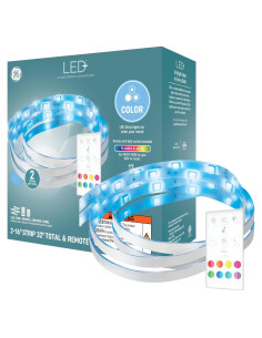 Tira de luz LED+ GE 9.75m 13W RGB con control remoto