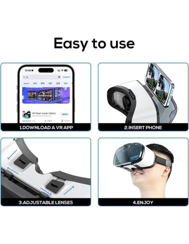 Auriculares VR 3D UMEEUTOO para Smartphone 4.5-6.3"