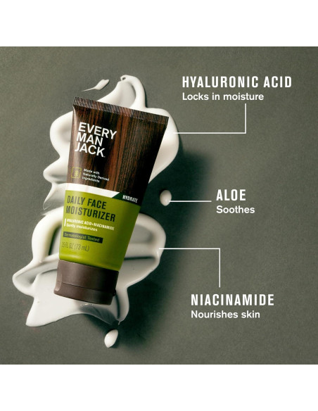 Conjunto de Cuidado Facial Every Man Jack - Hidratación y Limpieza