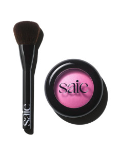 Dúo de Rubor Horneado SuperSuede Saie + Brocha Vegana