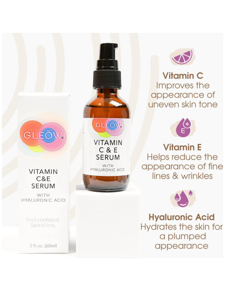 Suero Facial GLEOW Vitamina C y Ácido Hialurónico 56.7ml Suero Facial GLEOW Vitamina C y Ácido Hialurónico 56.7ml