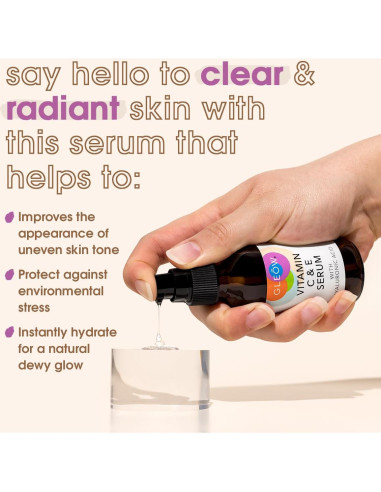 Suero Facial GLEOW Vitamina C y Ácido Hialurónico 56.7ml