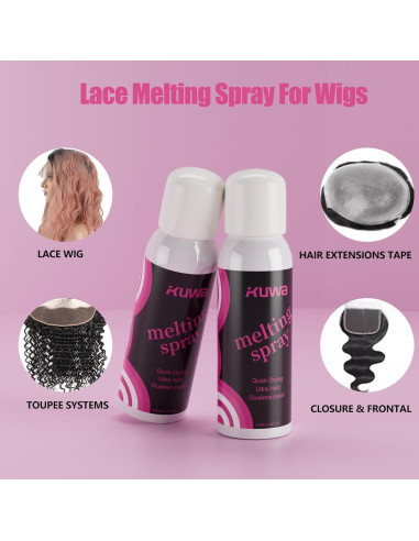 Kuwa Spray Adhesivo para Encajes 130ml - Fuerte Sujeción Natural