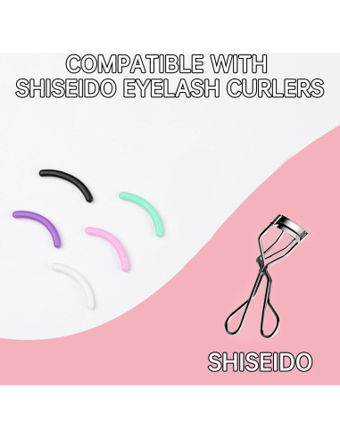 48 Almohadillas de Silicona para Rizador de Pestañas Shiseido