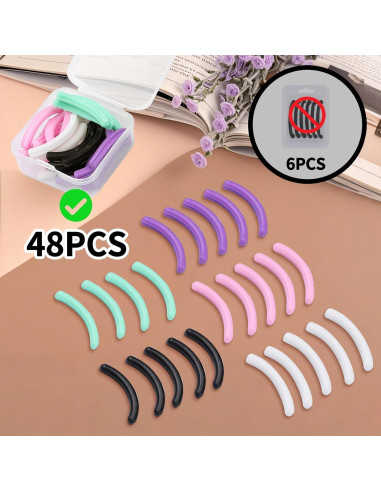 48 Almohadillas de Silicona para Rizador de Pestañas Shiseido