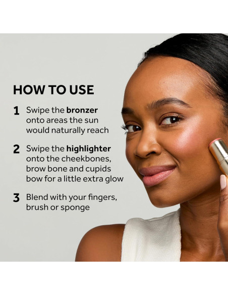 Stick Bronceador e Iluminador No7 - Doble Extremo 10g