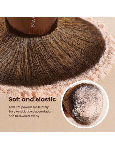 Juego de Brochas de Maquillaje MAANGE 8 Piezas Marrón 2