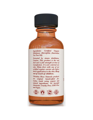 Aceite de Árbol de Té Orgánico Christina Moss 30ml Puro y Multiusos