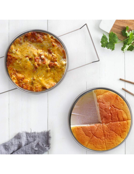 Bandejas de Vapor Apilables Aozita para Olla de Presión 8 Qt