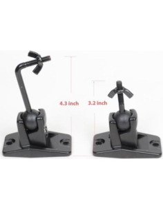 Soporte de Altavoz VideoSecu MS40B2 para Pared o Techo Negro 2