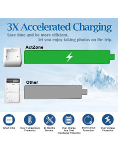 Batería Extendida A-7a XL 14000mAh + Cargador Rápido 18W Arlo 2