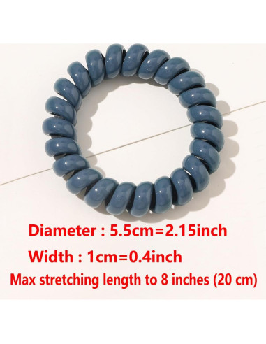 Tiras de Cabello Espirales Elásticas Leenchiry 20 Piezas