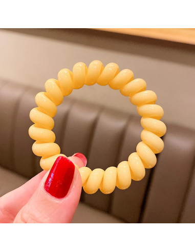 Tiras de Cabello Espirales Elásticas Leenchiry 20 Piezas