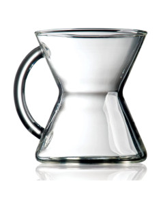 Taza de café de vidrio soplado Chemex 295 ml diseño elegante