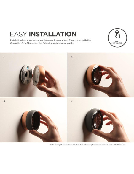 Agarre Controlador elago para Termostato Nest 2da y 3ra Gen - Negro