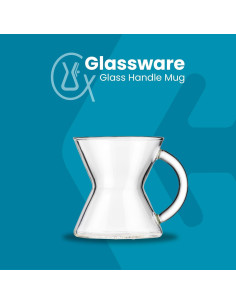 Taza de café de vidrio soplado Chemex 295 ml diseño elegante 2