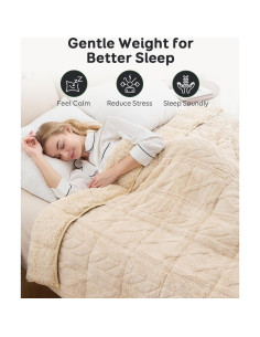 Manta con peso Sivio 152x203 cm 6.8 kg Sherpa Jacquard 2