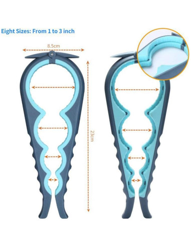 Abre frascos Otstar ergonómico para ancianos y artritis - Azul