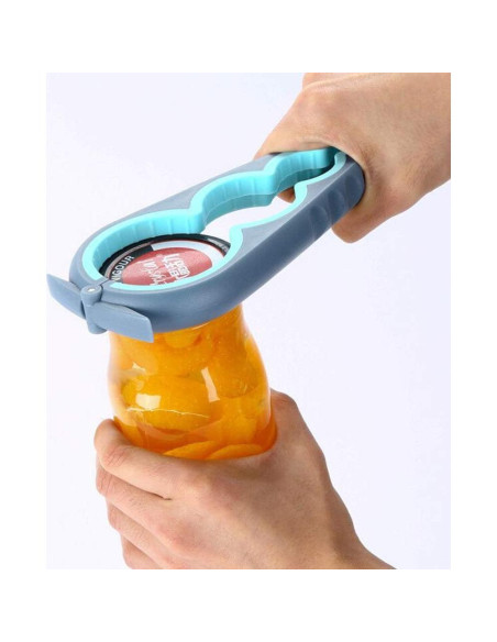 Abre frascos Otstar ergonómico para ancianos y artritis - Azul
