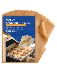 Hojas de Papel Pergamino Anti-adherente Vosda 9x13" 120p