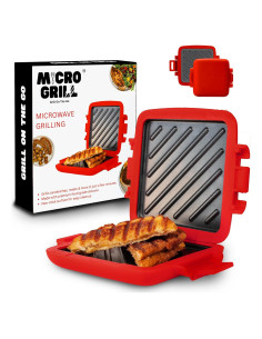 Hacedor de Sándwiches Microondas Micro Grill Rojo 20cm